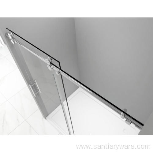 frameless in line sliding door